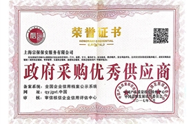 政府采購(gòu)優(yōu)秀供應(yīng)商榮譽(yù)證書(shū)