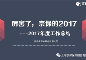 厲害了，宗保的2017